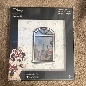 Disney Limited Edition Enamel Pin with Red and Yellow Accents